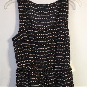 Forever 21 tank dress- pink, black- size med